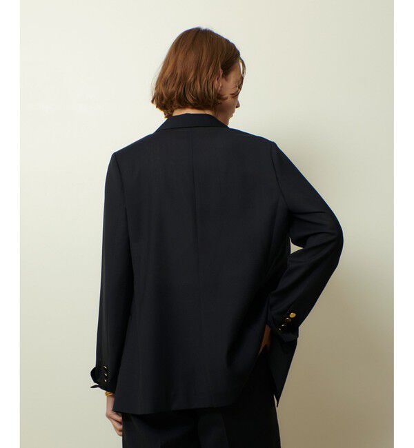 allureville「トリアセサイロピークドラペルジャケット」|テーラードジャケット|