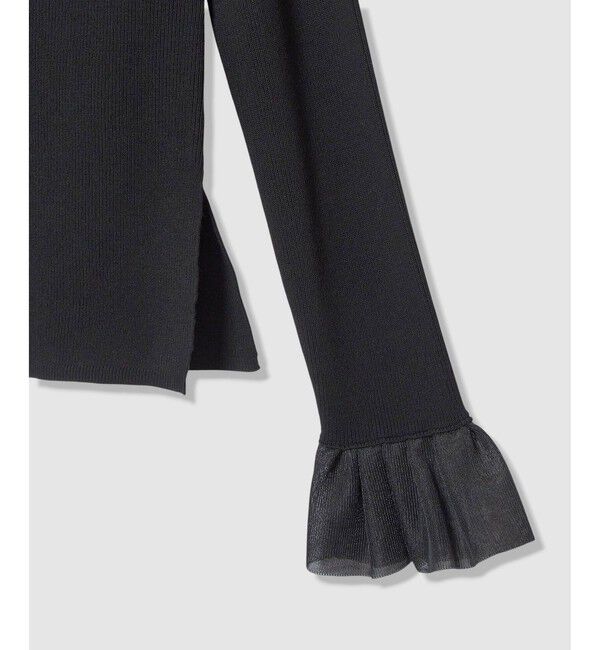 allureville「2WAYネックフリルカフプルオーバー」|ニット・セーター|