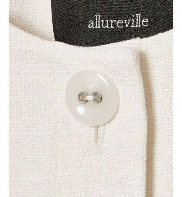 allureville「ミックスツイードノーカラージャケット」|ノーカラージャケット|