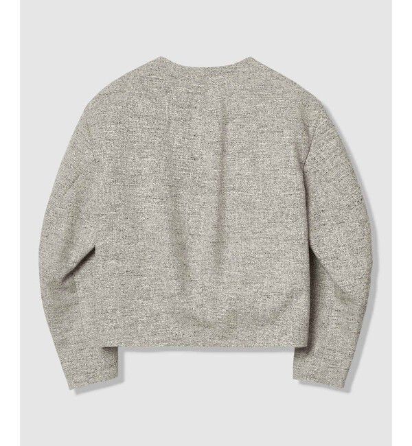 allureville「ミックスツイードノーカラージャケット」|ノーカラージャケット|