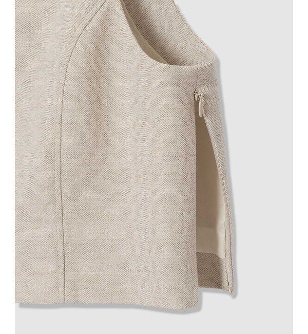 allureville「シャークスキンショートジレ」|ベスト・ジレ|