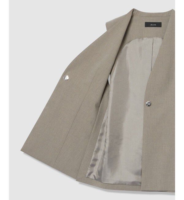 allureville「WEB ルミネ別注スリットジレ」|ベスト・ジレ|