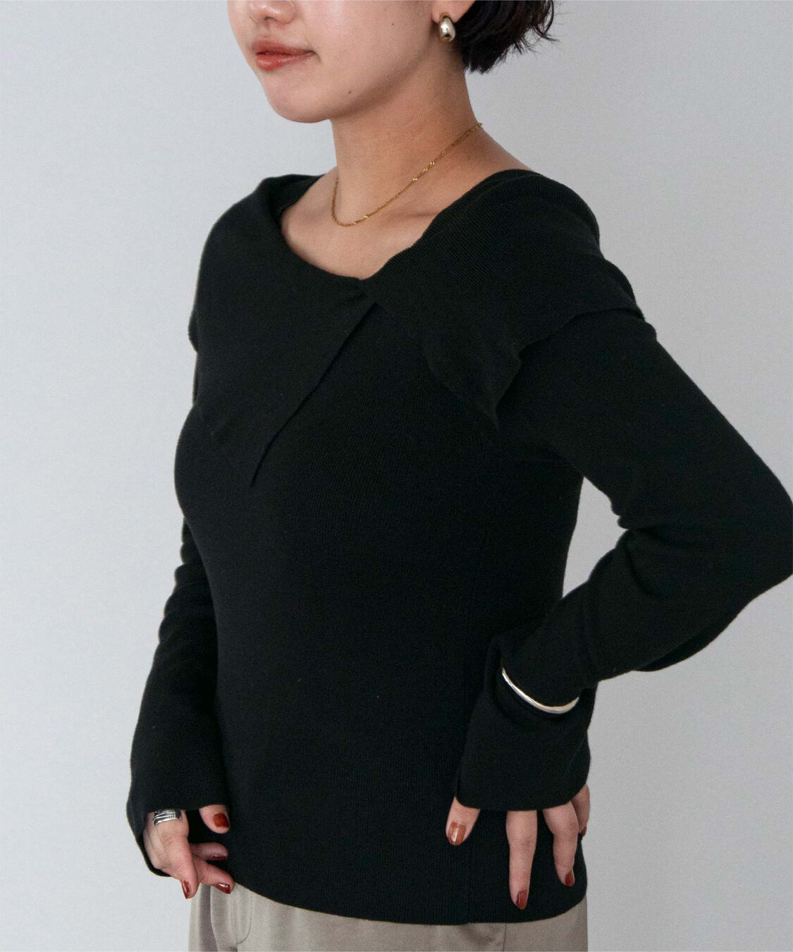 ur's「ケープデザインニット」|ニット・セーター|