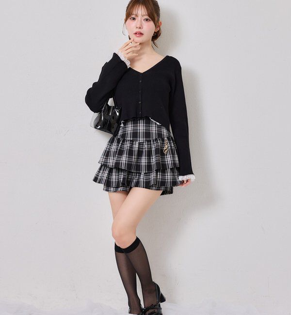  「袖レースカーディガン」|ニット・セーター|