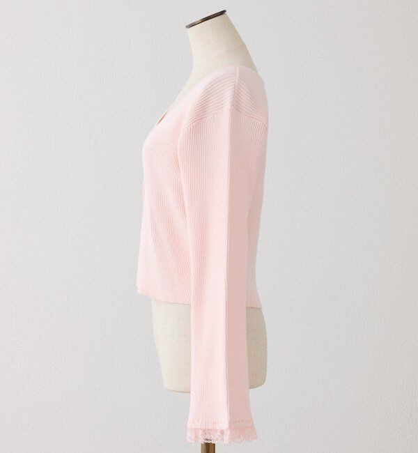  「袖レースカーディガン」|ニット・セーター|