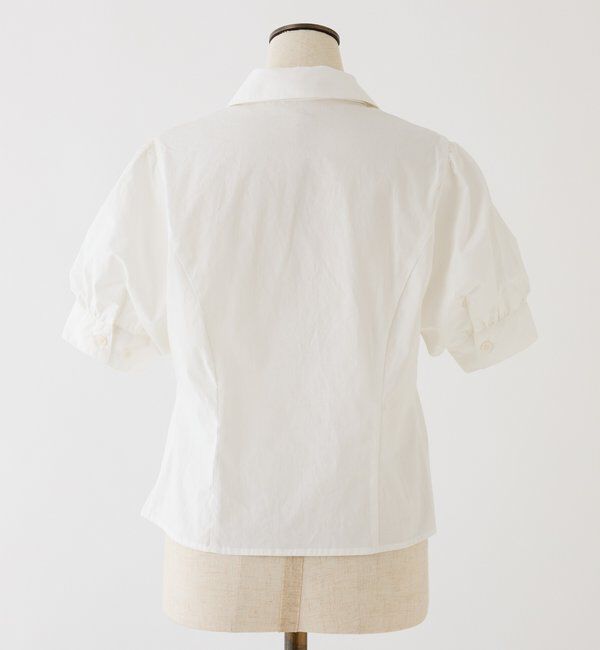  「半袖フロントギャザーボウタイブラウス」|シャツ・ブラウス|