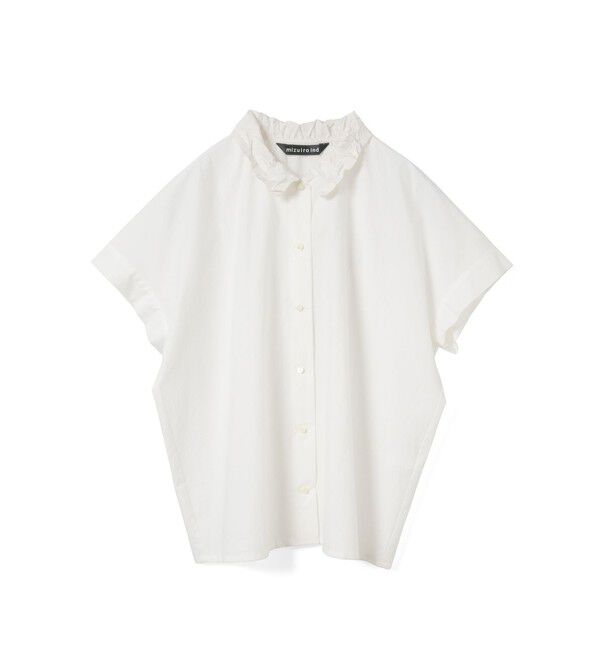 mizuiro ind「mizuiro ind ワッシャーカラーワイドシャツ」|シャツ・ブラウス|