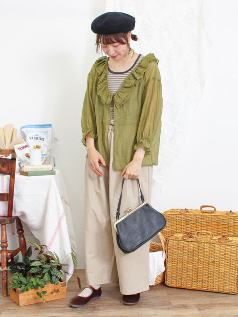 Samansa Mos2「ドローコードデザインワイドパンツ」|その他|