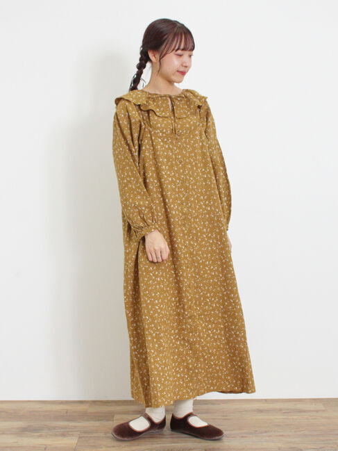 Samansa Mos2「【Slow linen】柄アソートフリルブラウス」|シャツ・ブラウス|