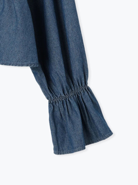 Samansa Mos2「デニム/ツイルシャーリングブラウス」|シャツ・ブラウス|