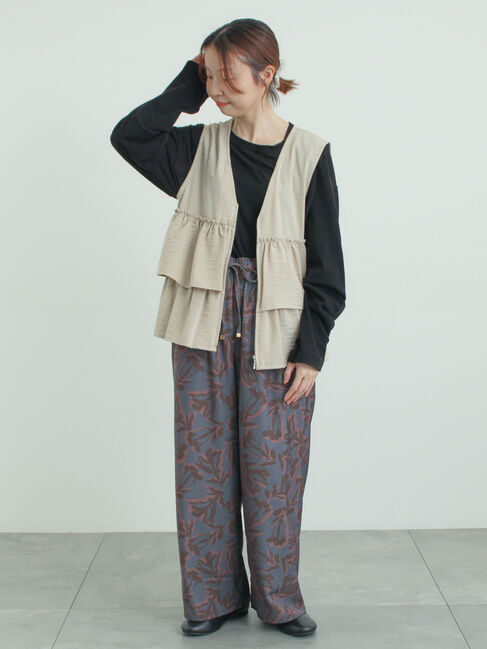 Samansa Mos2「ガーゼ天竺ゆるカットソー」|Tシャツ・カットソー|