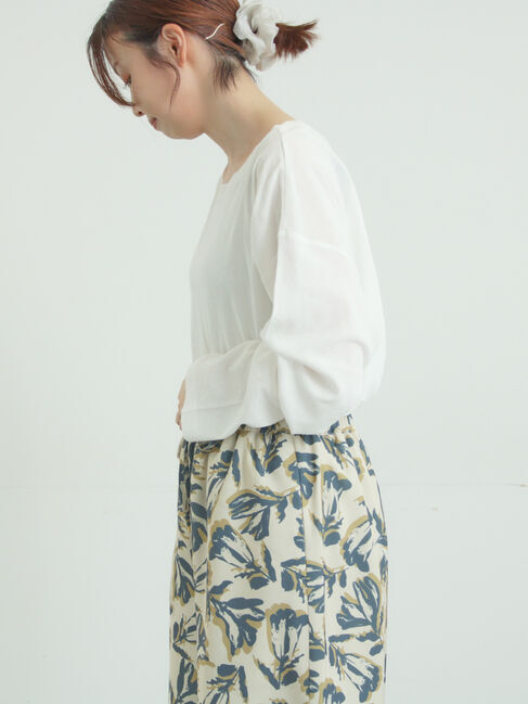 Samansa Mos2「ガーゼ天竺ゆるカットソー」|Tシャツ・カットソー|