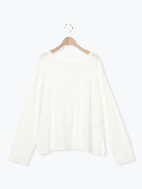 Samansa Mos2「ガーゼ天竺ゆるカットソー」|Tシャツ・カットソー|