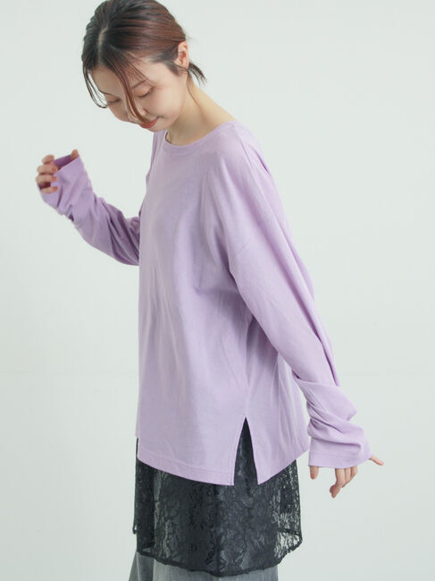 Samansa Mos2「ガーゼ天竺ゆるカットソー」|Tシャツ・カットソー|