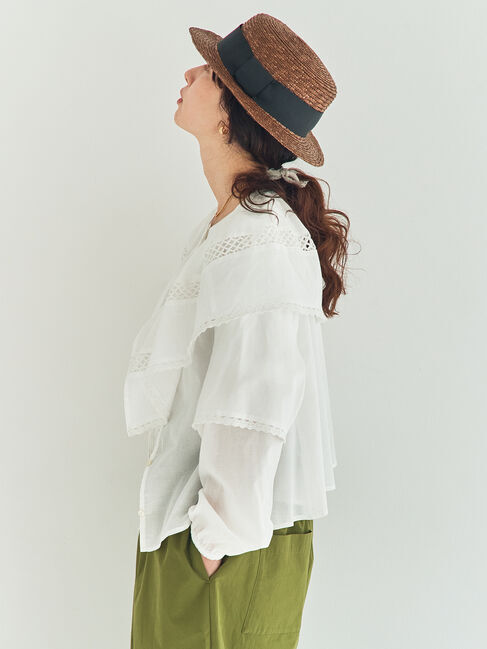 Samansa Mos2「レースボレロブラウス」|シャツ・ブラウス|