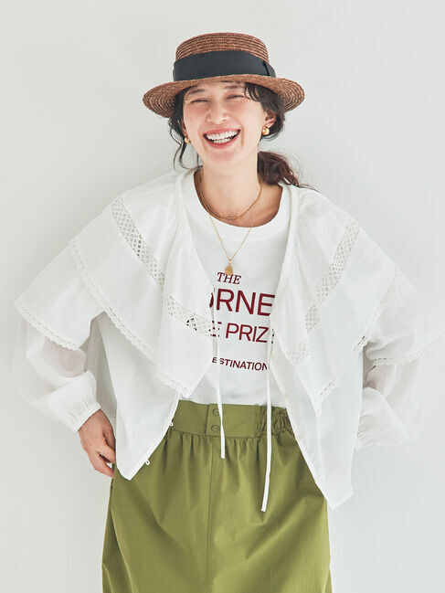 Samansa Mos2「レースボレロブラウス」|シャツ・ブラウス|