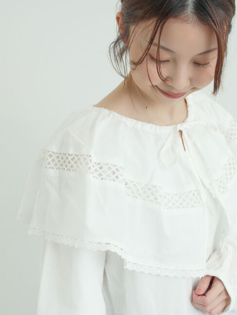 Samansa Mos2「レースボレロブラウス」|シャツ・ブラウス|
