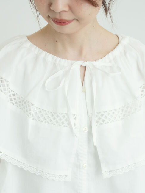 Samansa Mos2「レースボレロブラウス」|シャツ・ブラウス|