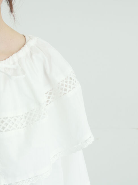 Samansa Mos2「レースボレロブラウス」|シャツ・ブラウス|