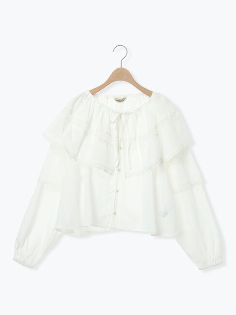 Samansa Mos2「レースボレロブラウス」|シャツ・ブラウス|