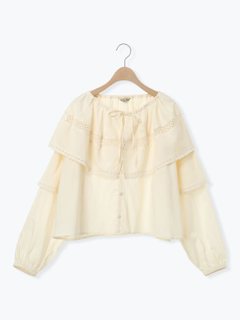 Samansa Mos2「レースボレロブラウス」|シャツ・ブラウス|