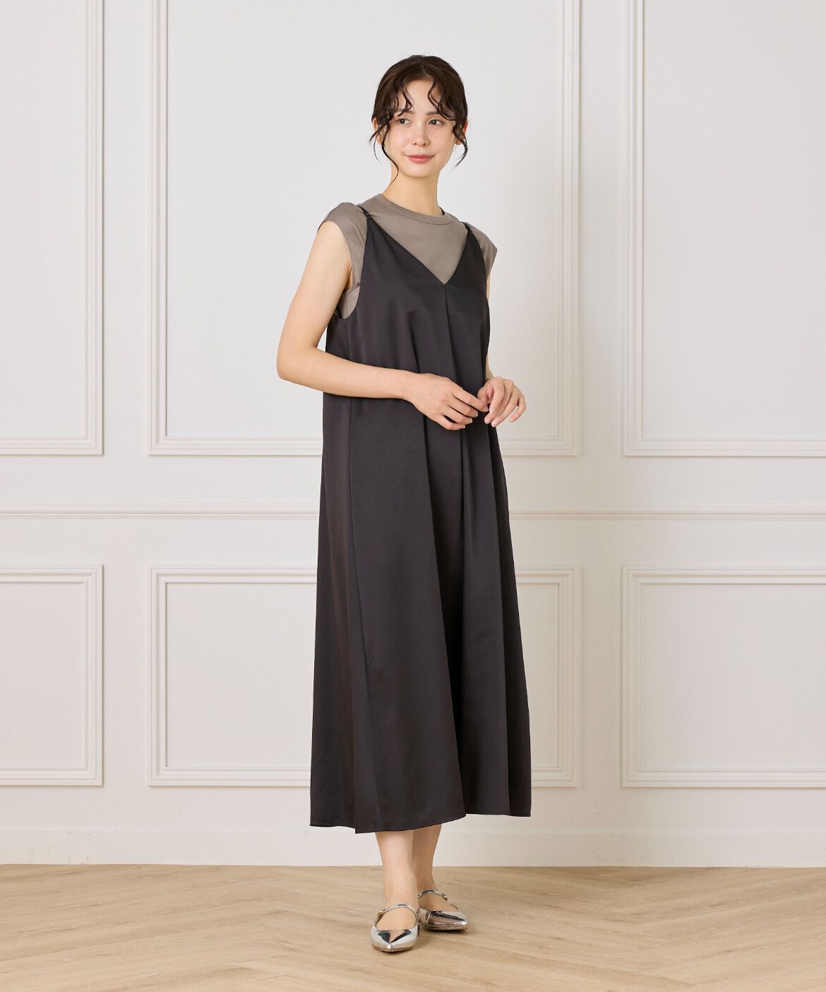 INED「2WAYキャミソールワンピース」|ワンピース|