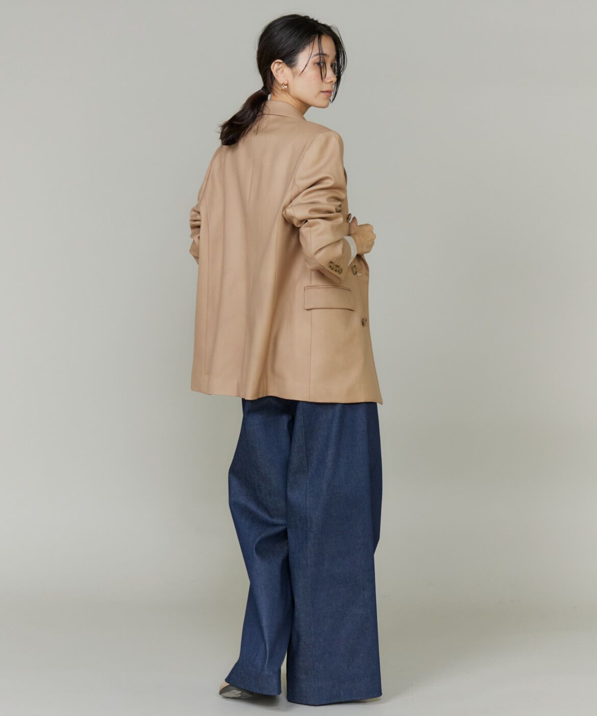 INED「《三尋木奈保コラボ・Oggi11月号掲載商品》ダブルブレストジャケット」|テーラードジャケット|