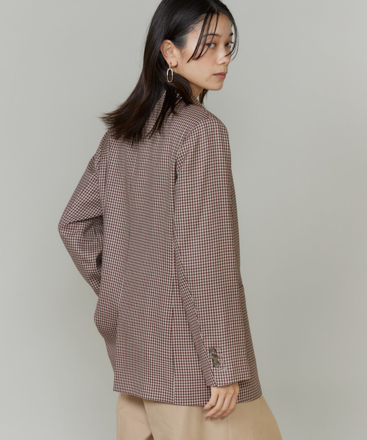 INED「《三尋木奈保コラボ・Oggi11月号掲載商品》ダブルブレストジャケット」|テーラードジャケット|