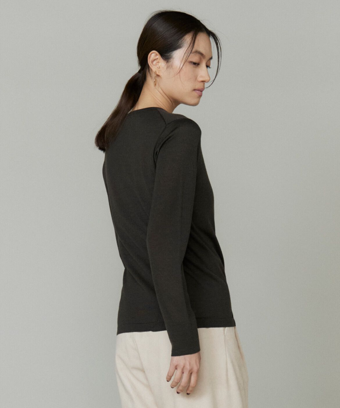 la veille by SUPERIOR CLOSET「アシンメトリーカーディガン」|カーディガン|