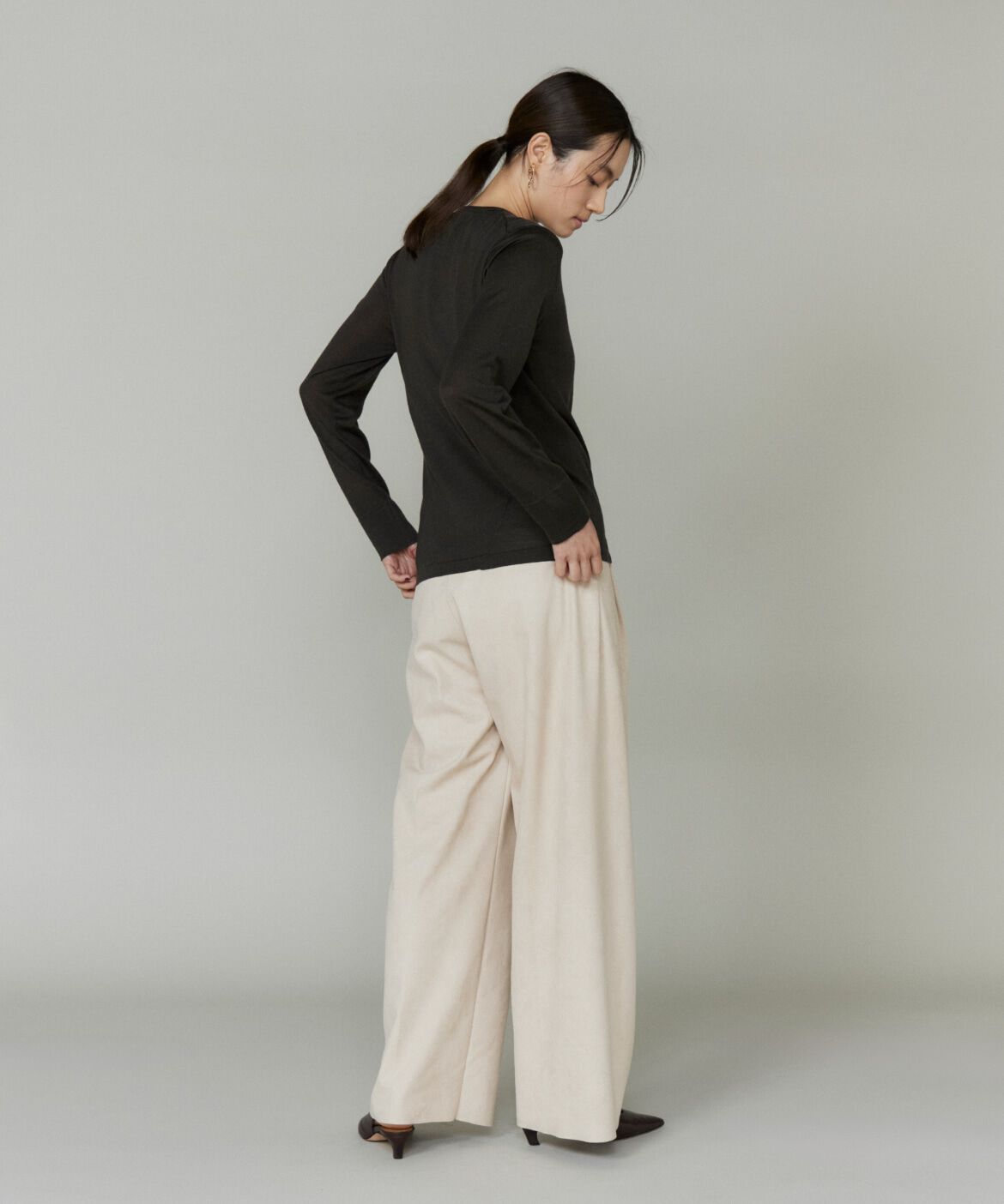 la veille by SUPERIOR CLOSET「アシンメトリーカーディガン」|カーディガン|