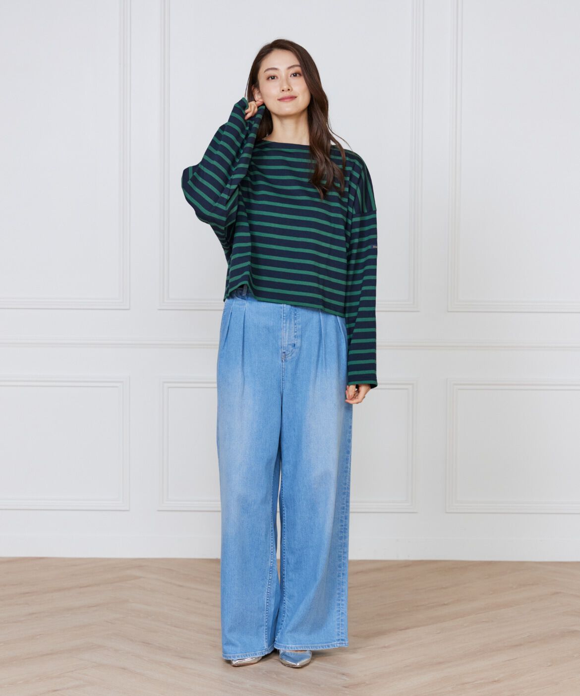 INED「ボーダードルマンスリーブカットソー《Le Minor》」|Tシャツ・カットソー|