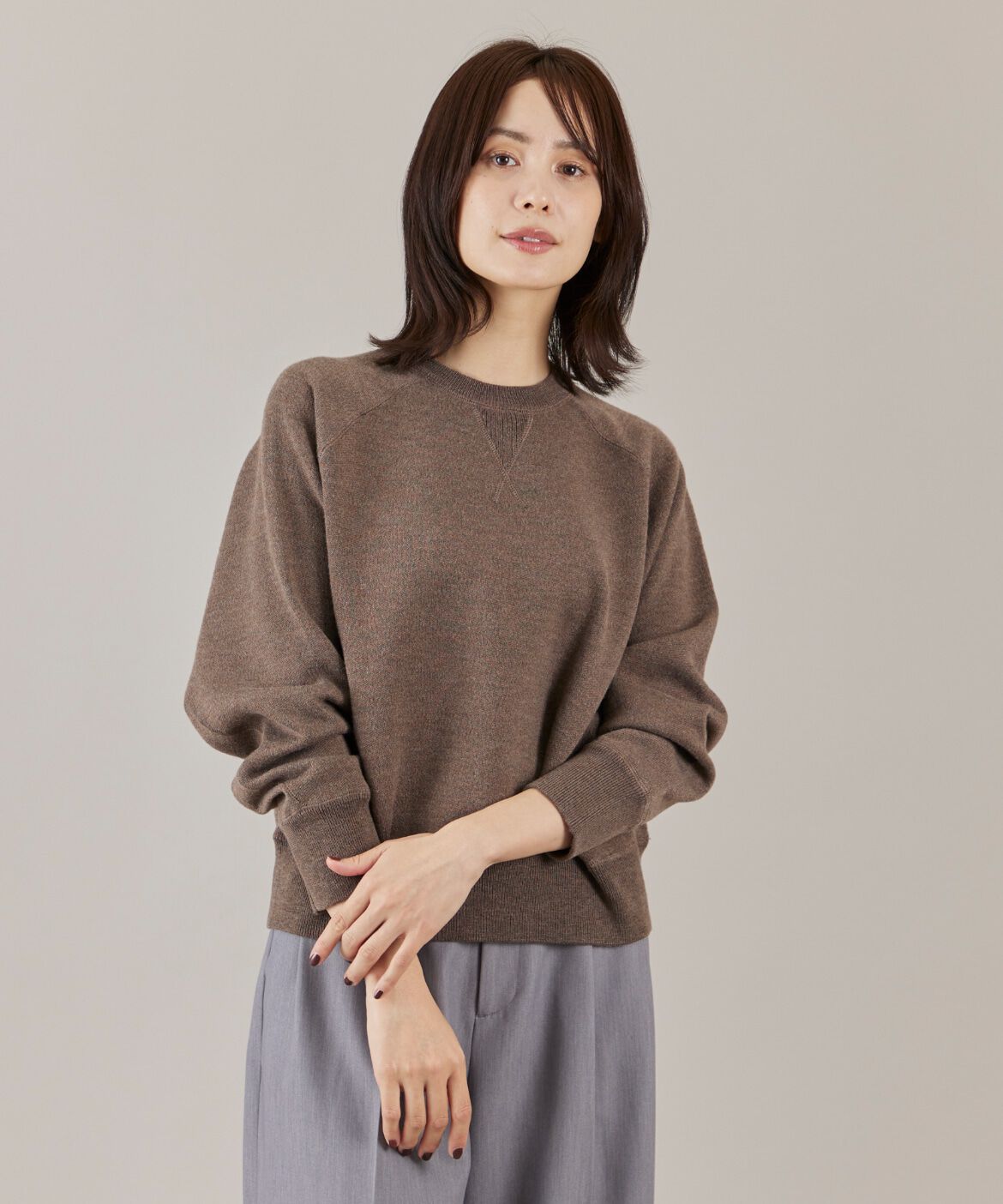 DAY by DAY it&rsquo;s international「スウェットライクニットプルオーバー」|ニット・セーター|ブラウン