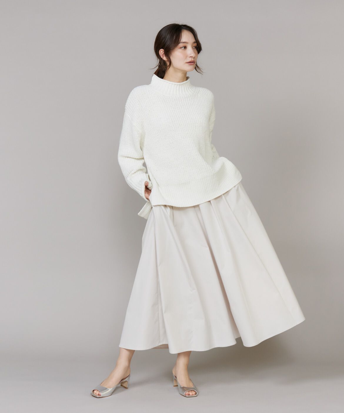 DAY by DAY it&rsquo;s international「ラメモール畦編みハイネックニット」|ニット・セーター|