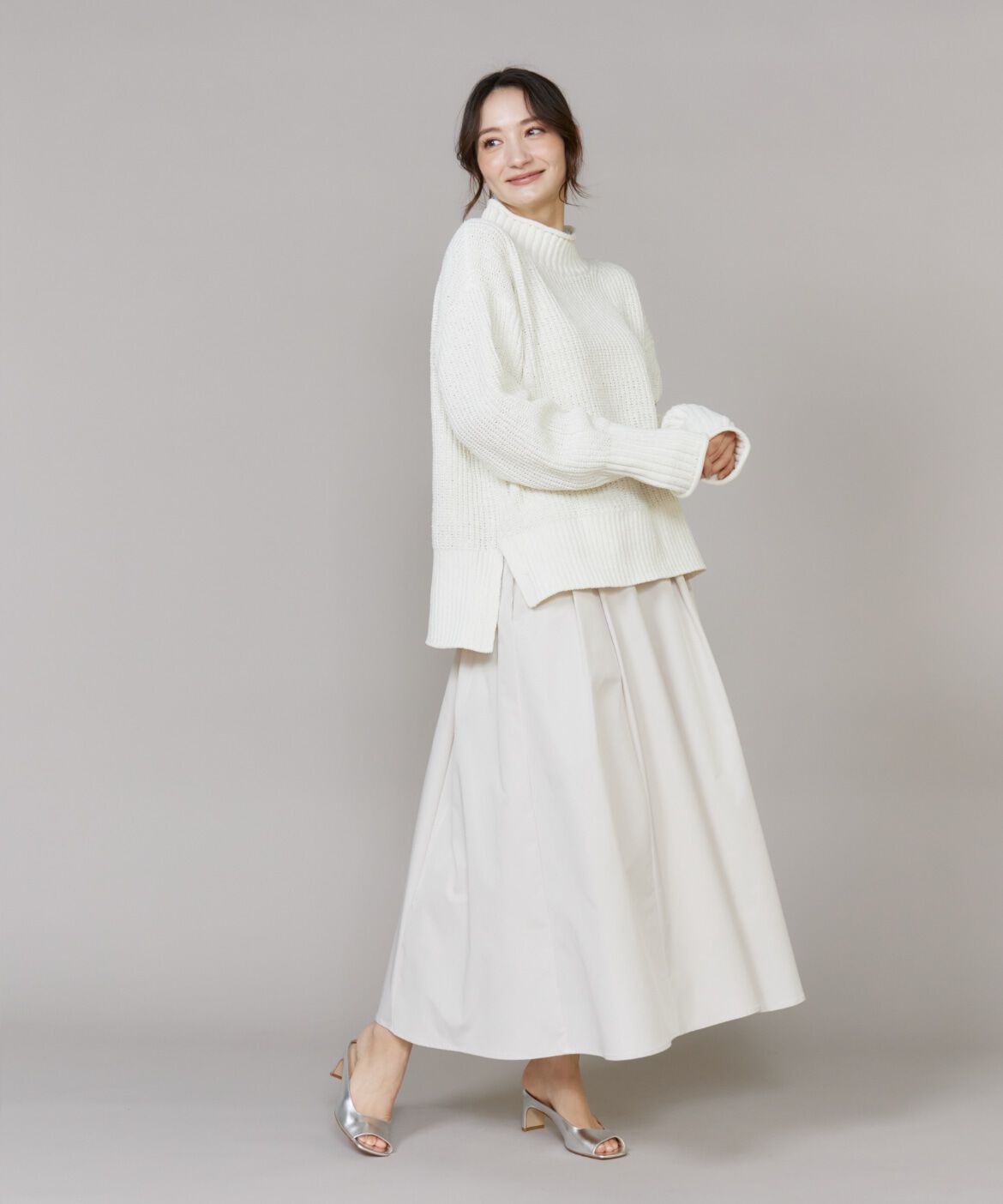 DAY by DAY it&rsquo;s international「ラメモール畦編みハイネックニット」|ニット・セーター|