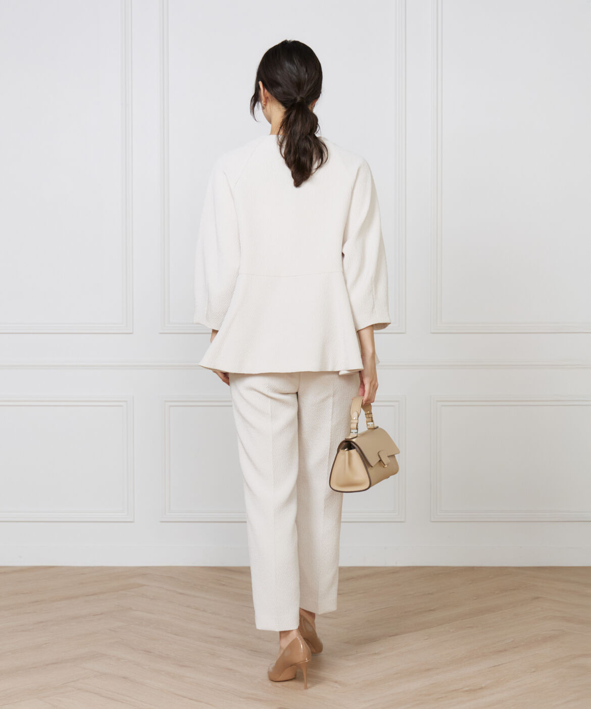 7-IDconcept.「《大きいサイズ》フクレジャカード センタープレスパンツ」|スラックス|