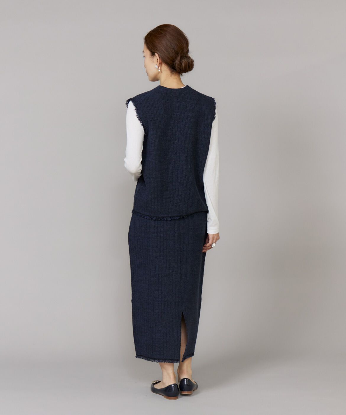 Le Souk「ニットツイードジレ」|ニット・セーター|