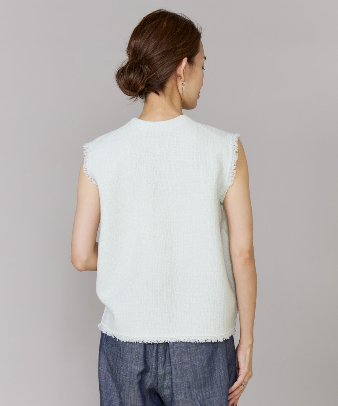 Le Souk「ニットツイードジレ」|ニット・セーター|