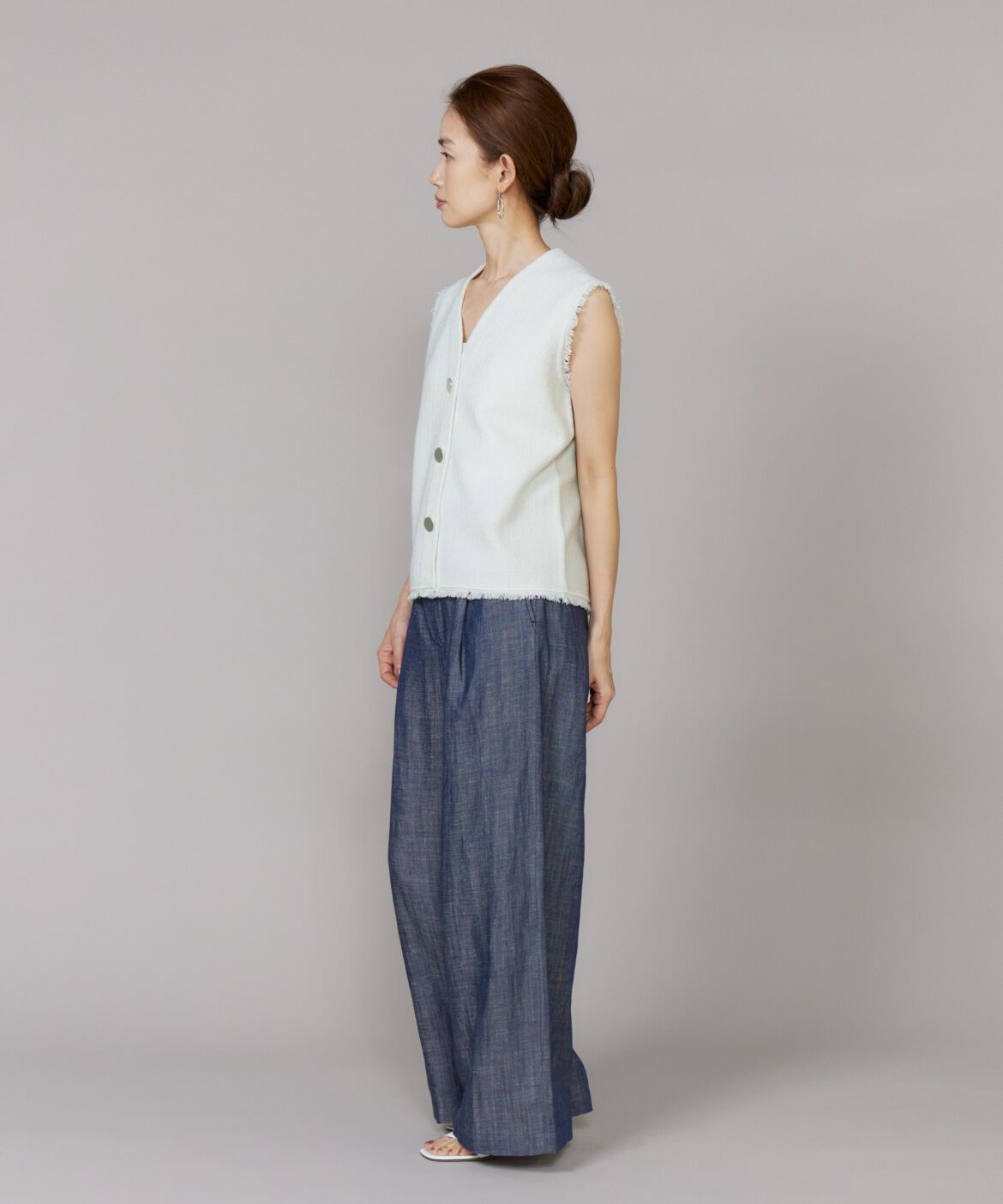 Le Souk「ニットツイードジレ」|ニット・セーター|