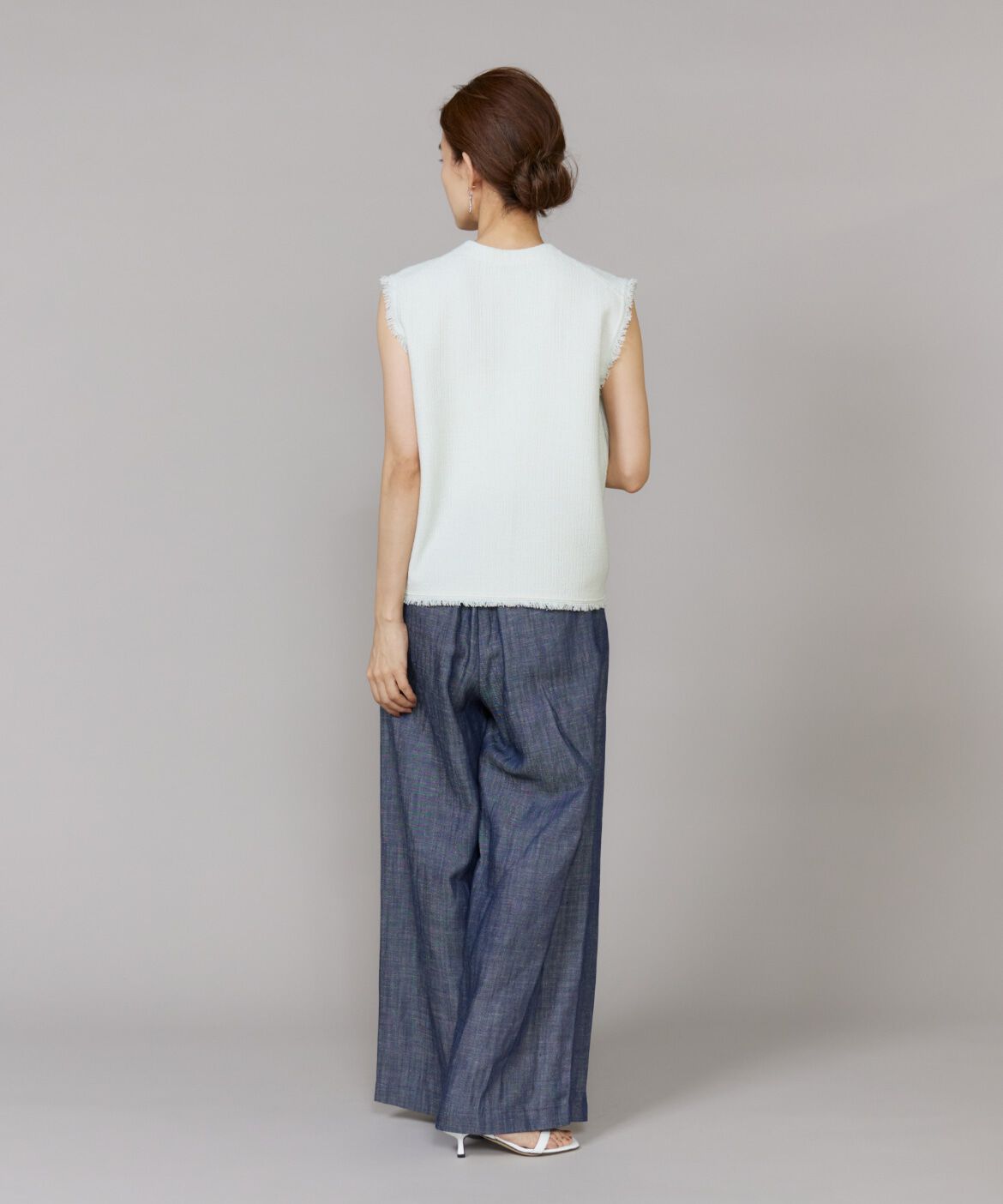 Le Souk「ニットツイードジレ」|ニット・セーター|