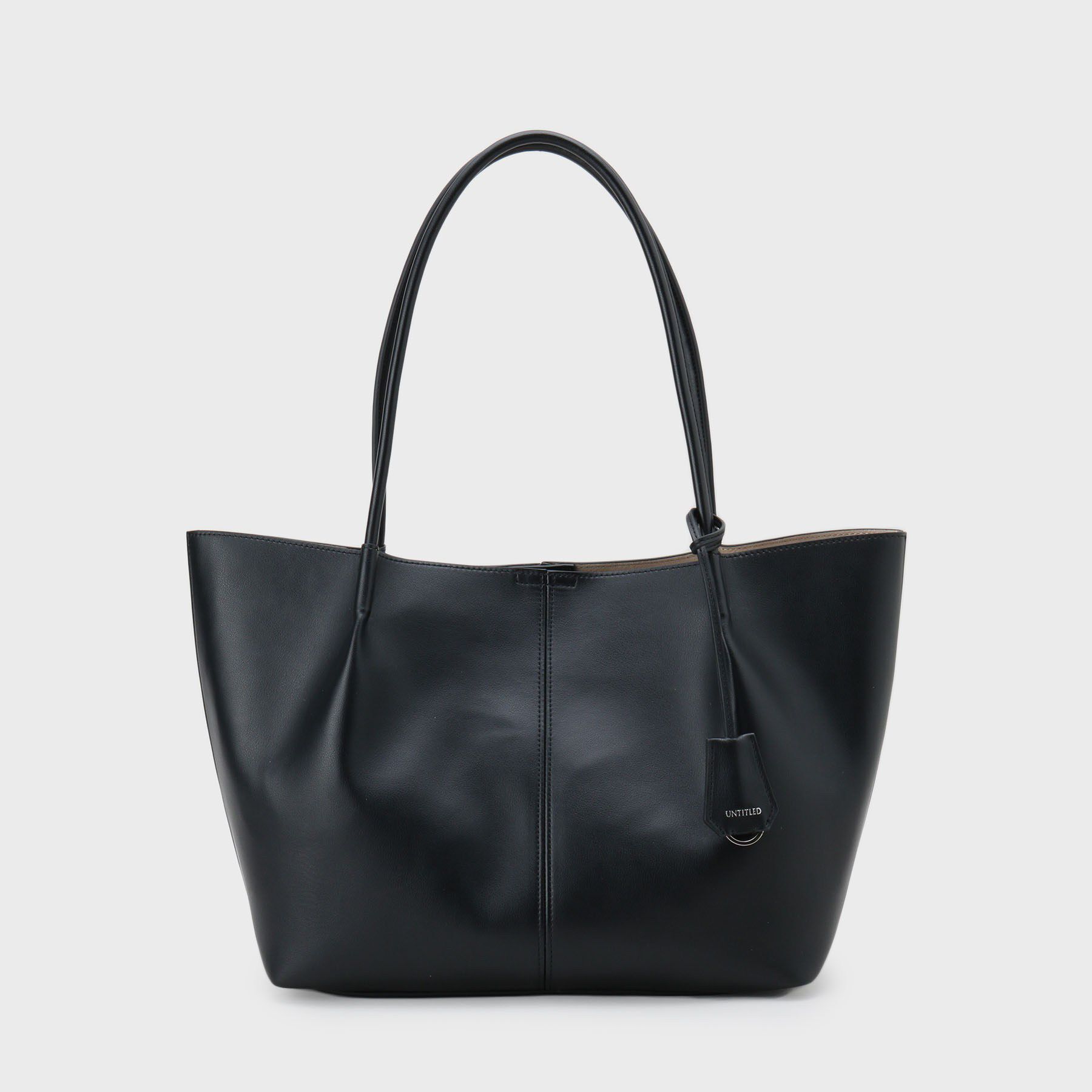 UNTITLED「スプリットレザートート」|トートバッグ|ブラック(019)