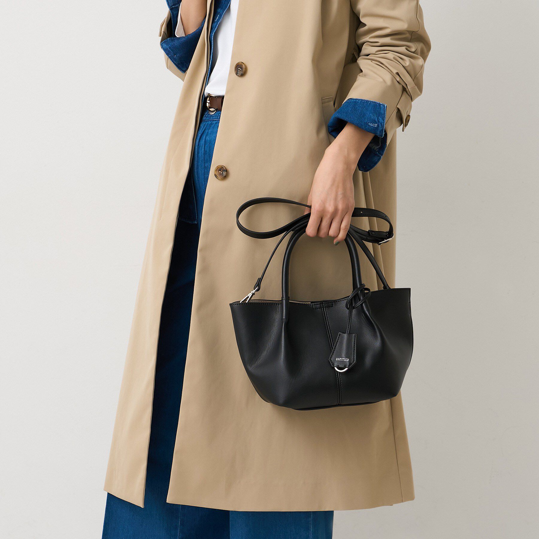 UNTITLED「スプリットレザーミニトート」|トートバッグ|
