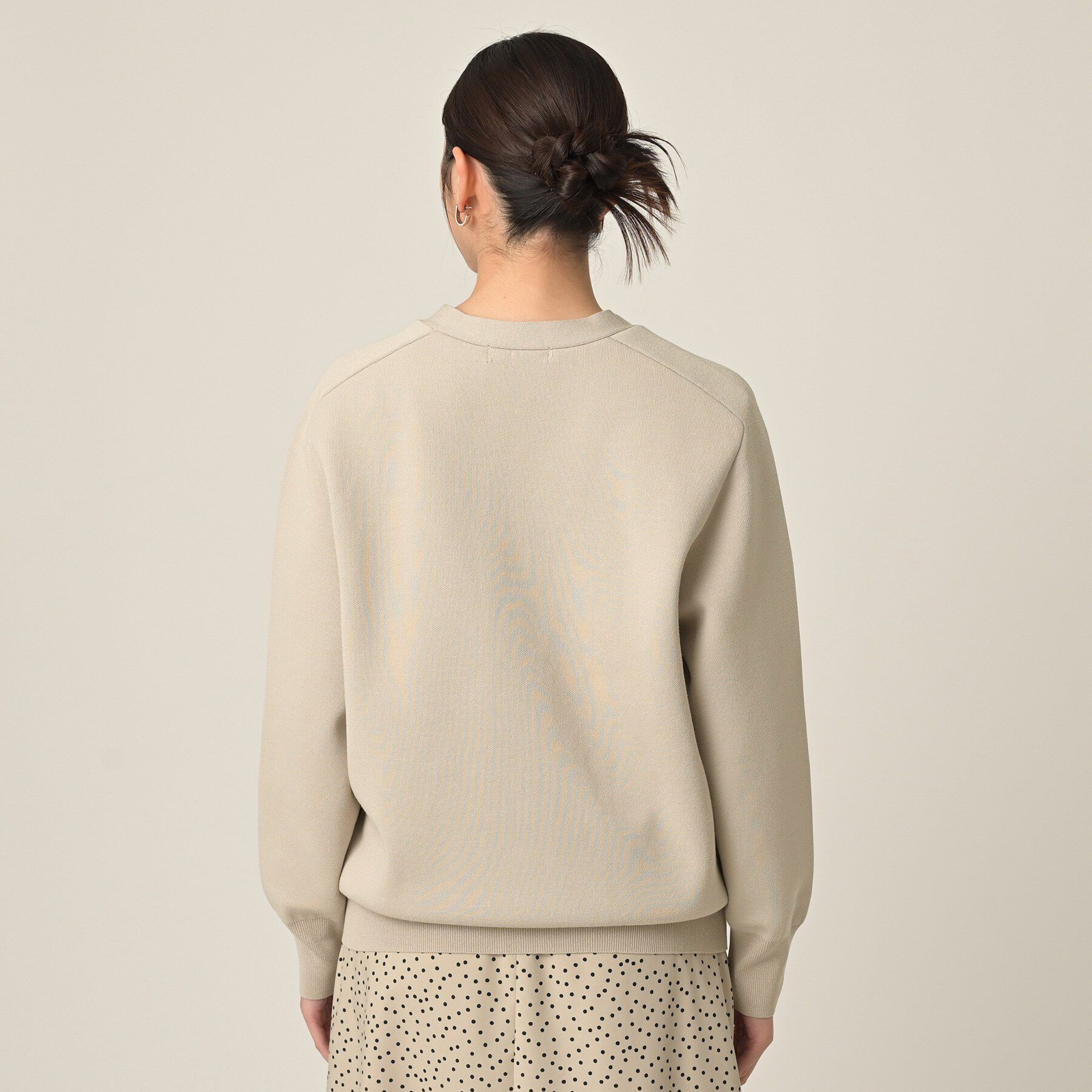 UNTITLED「【軽羽織り/セットアップ可】ジップアップニットカーディガン」|カーディガン|