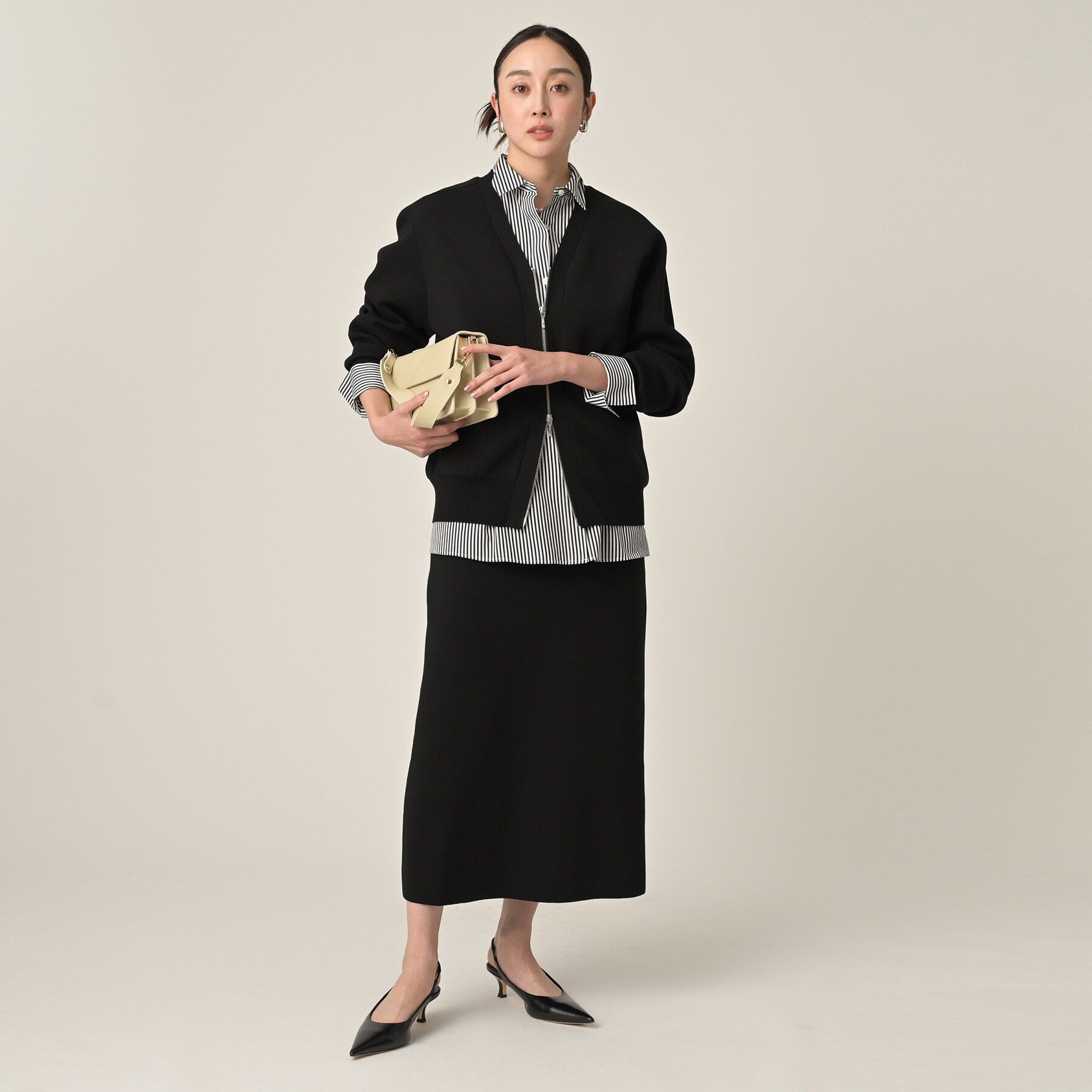 UNTITLED「Aラインニットスカート」|スカート|