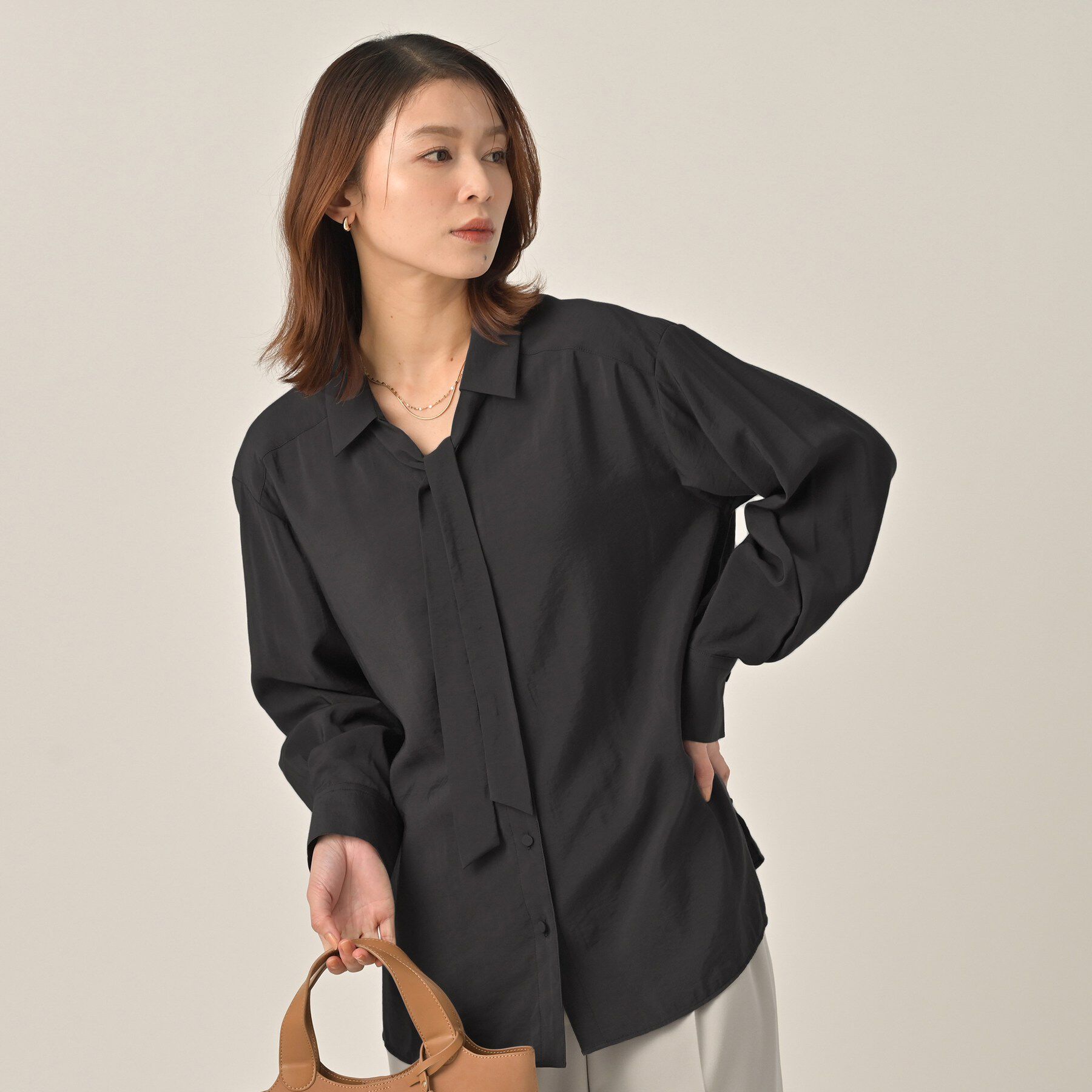 UNTITLED「リラックスボウタイブラウス」|シャツ・ブラウス|