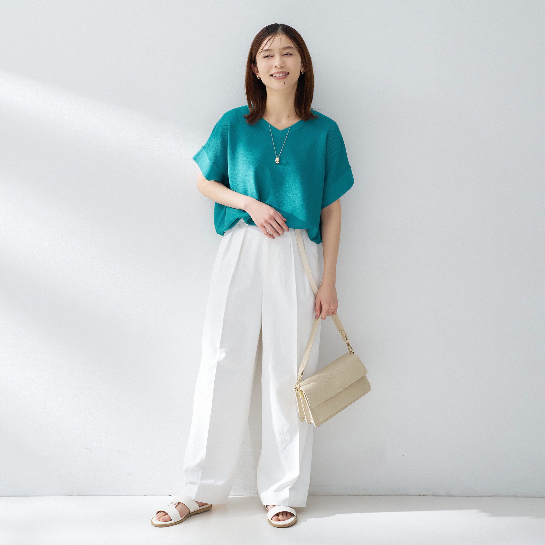 UNTITLED「前後2WAYフレンチスリーブニット」|ニット・セーター|