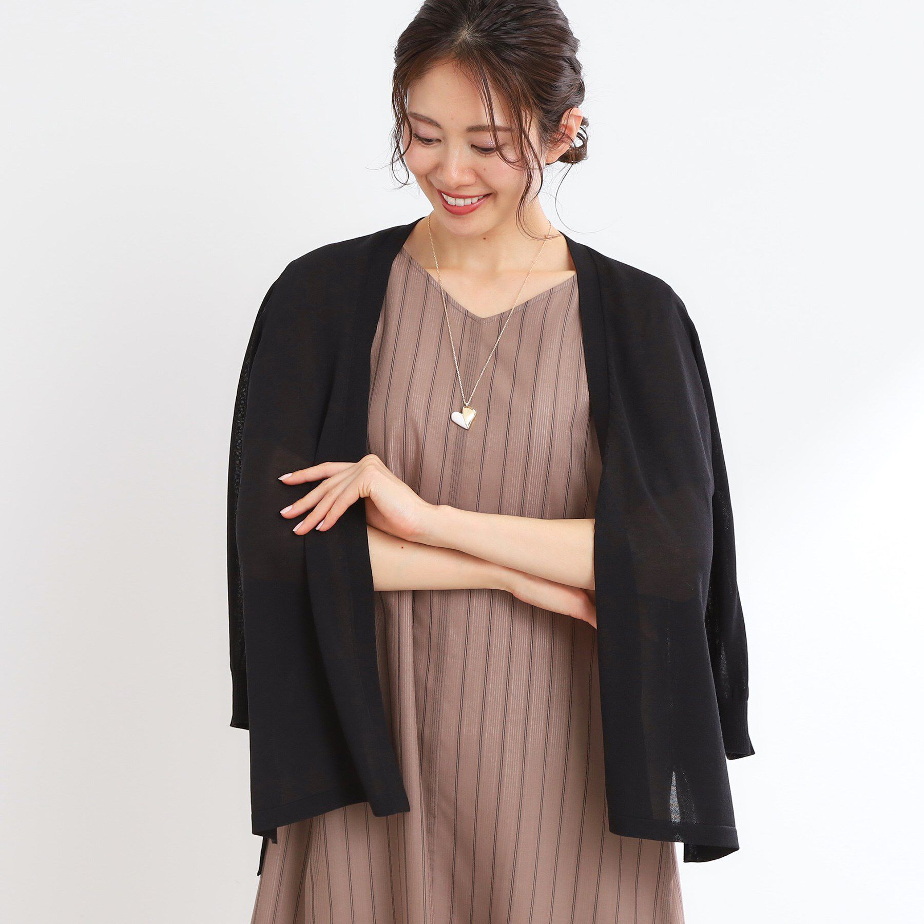 Reflect「【WEB先行カラーあり／手洗い可】涼しげスリットカーディガン」|カーディガン|