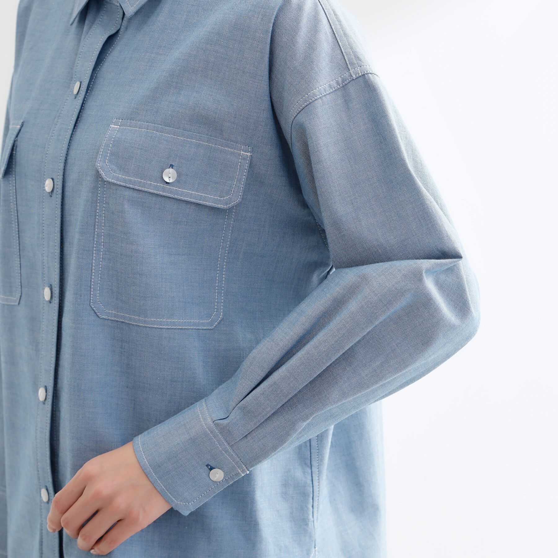 Reflect「【羽織にも◎】ダンガリーシャツ」|シャツ・ブラウス|