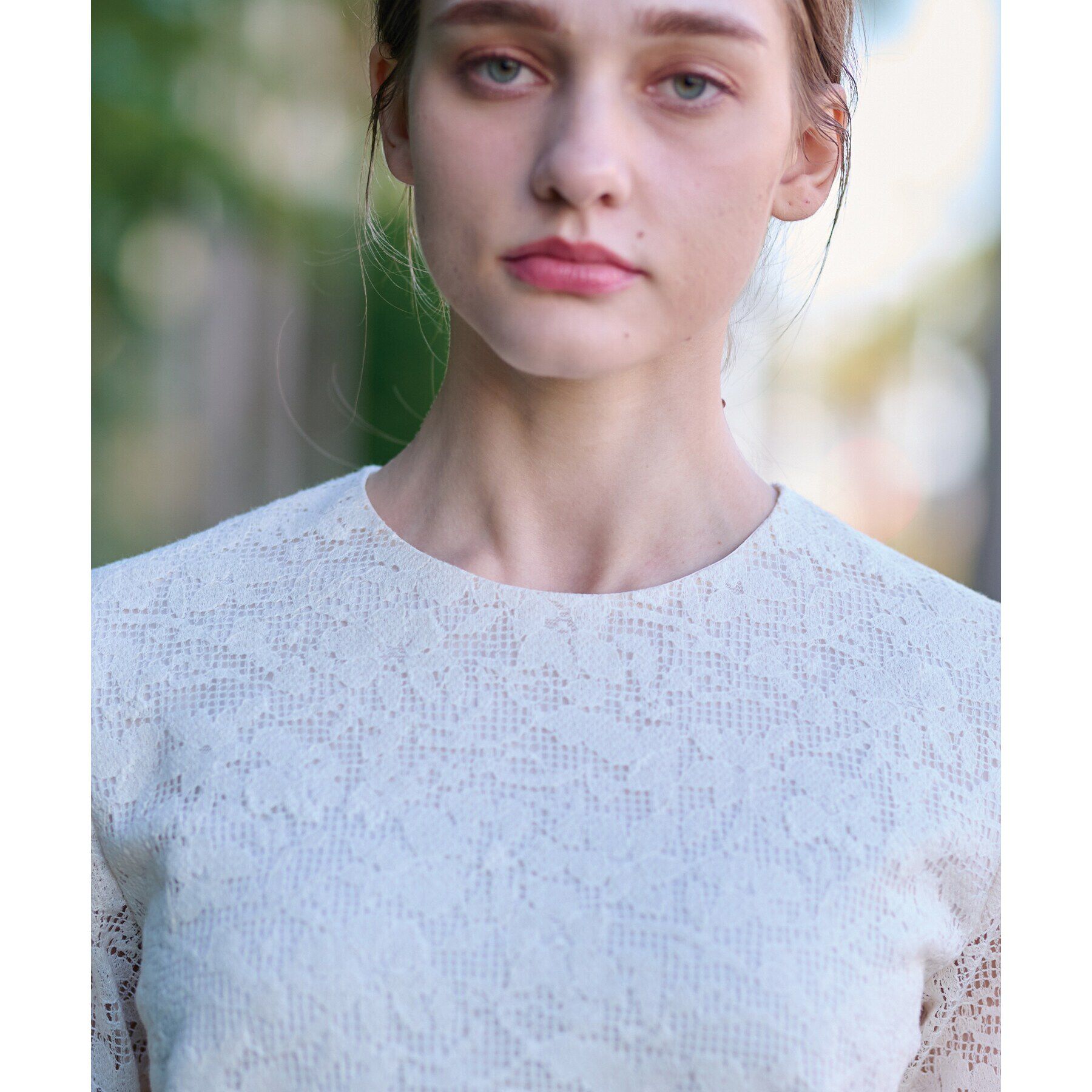 DRESSTERIOR「【通勤/セレモニー/洗える】オーガニックコットンレースブラウス」|シャツ・ブラウス|