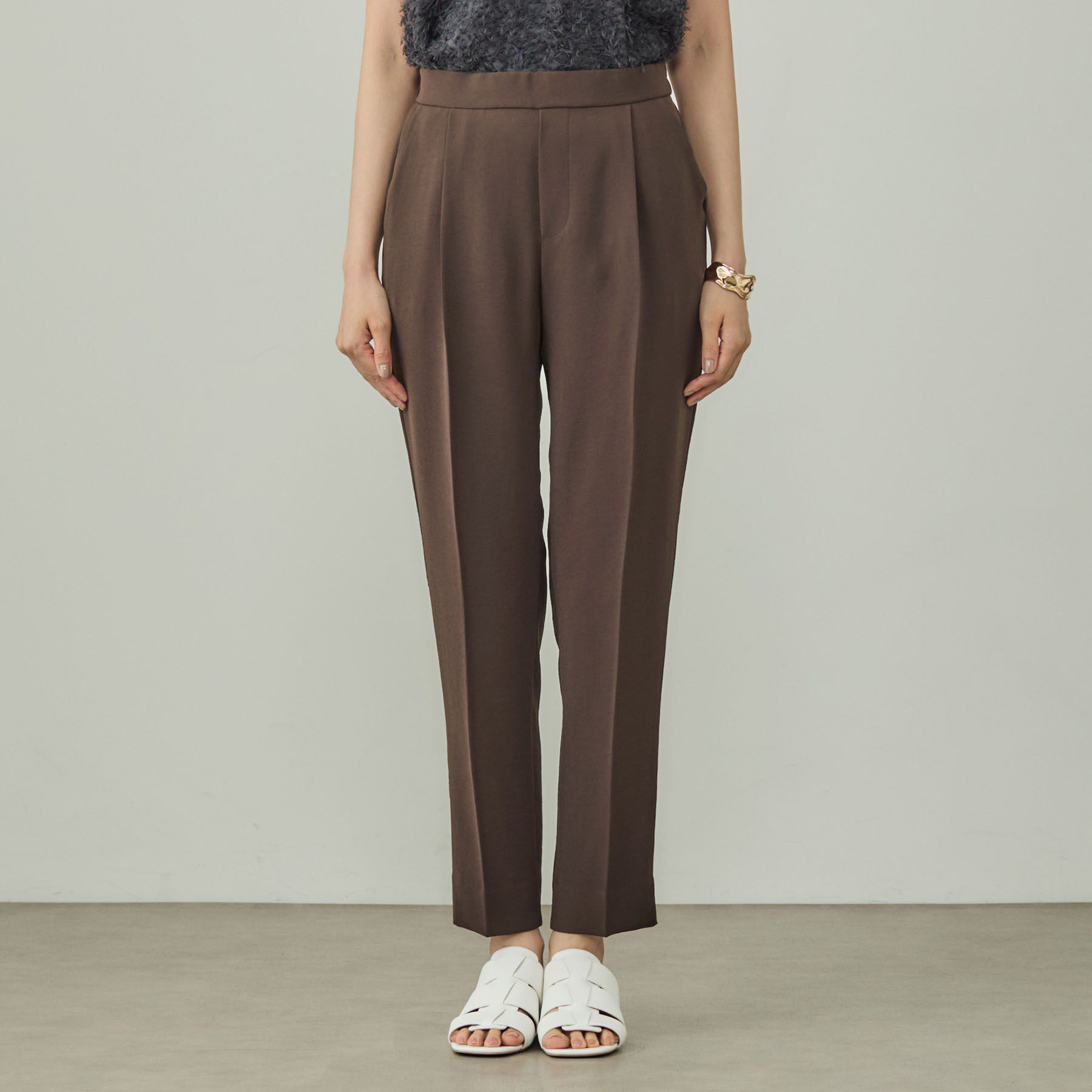 INDIVI「【洗える／UVケア】テーパードパンツ」|スーツ|