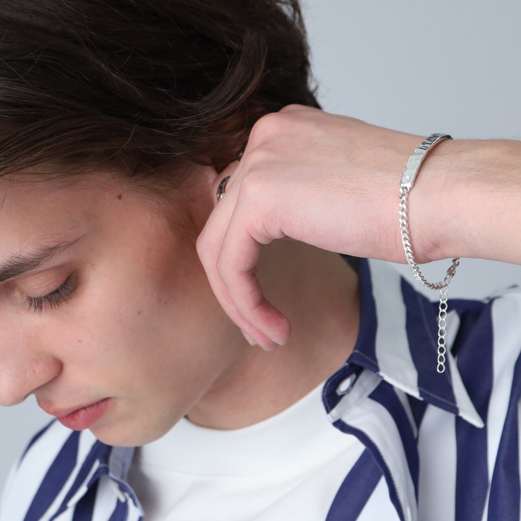 TAKEO KIKUCHI「【MADE IN JAPAN】シルバーチェーンブレスレット」|ブレスレット・バングル|